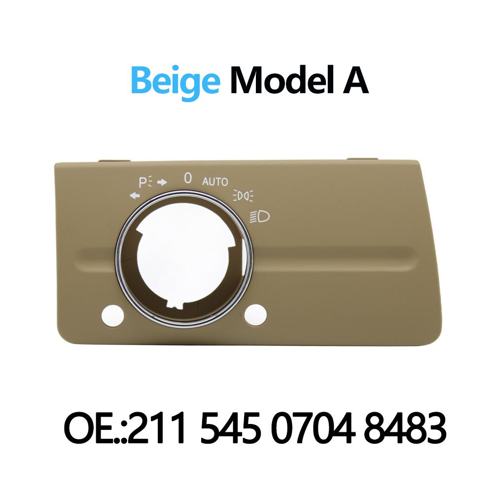 LHD Front Left Dashboard Headlight Lamp Switch Cover Trim Replacement For Mercedes Benz W211 E Class 320 350 550