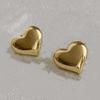 Fashionable Metal Heart-shaped Earrings with Temperament and Personality