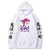 Cartoon Demon Slayer Hoodies Japanese Anime Kimetsu No Yaiba Harajuku Akaza Sweatshirts Oversized Winter Hoodies