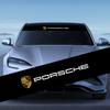 1Pcs Car Front Windshield Emblem Stickers Front and Rear Decorative For Cayenne Panamera Macan Boxster 911 Carrera-GT 944 918 917