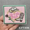 West Cowboys Embroidery Patch Iron On Patches For Clothing Jacket Stickers Letters Patches On Clothes DIY Sewing Applique