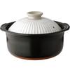 Ginpo Pottery Chrysanthemum Rice Banko Ware Capacity Kohiki Finish Double Rice Rice Ginpo Rice Cooker, (3-cup / / Lid) "Earthenware Cooker, Cooker,