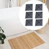 6 Pieces Interlocking Floor Tiles Non Slip Splicing Mats 12.6x12.6" Mat Shower for