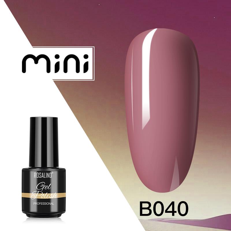 ROSALIND Colorful Nail Gel Polish Hybrid Gel Polish for Nail Art Design Soak Off Base Top Coat UV/LED Lamp Nail Enhancement 40 Colors