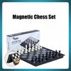 Portable Folding Magnetic Chess Set For Kids Students - Educational Travel Board Game With Outdoor  Toys International Chess