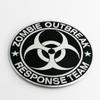 7.5*7.5cm Zombie Outbreak Response Team Biohazard Logo Aluminum Alloy Sticker Car Motorcycle Bike Emblem Badge Decal