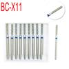 10pcs Dental Diamond Burs Drill Dia-burs for High Speed Handpiecess Medium Handle Diameter 1.6mm Dentist Tools BC-X11