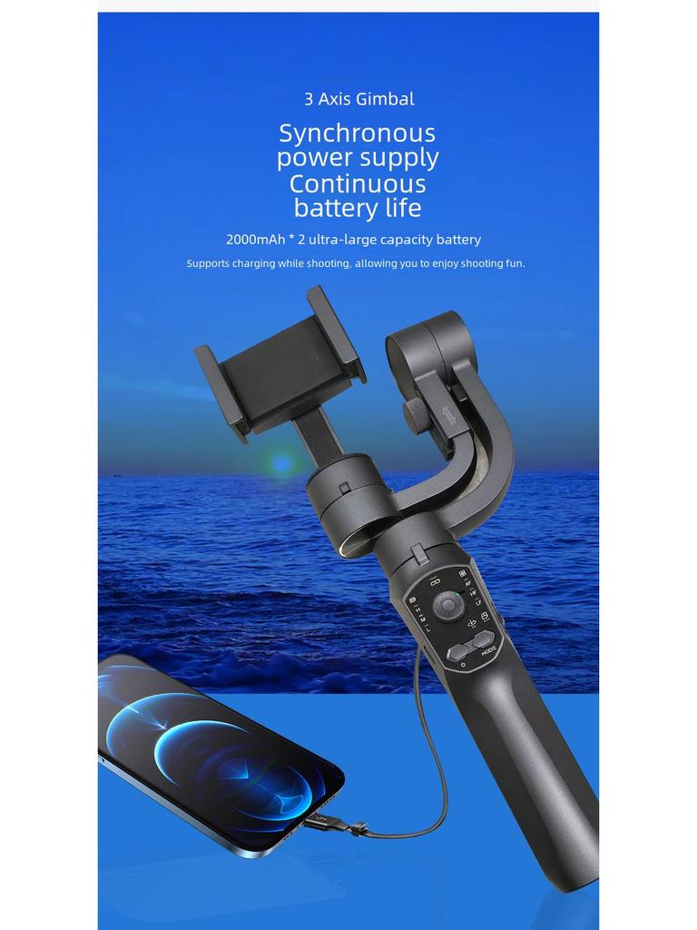 F10 Ручной трехосевой мобильный карданный стабилизатор для плавных прямых трансляций и записи видеоблогов