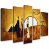 Five Piece Picture Canvas Print Africa - Women - Landscape