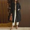 2023 Autumn/Winter Women's Slim Wool Coat: Elegant, Thickened, Medium-Long Style