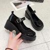 Shoes Platform Shoes Heels Women Japanese Style Vintage Pumps for Women College Student Women's Shoes