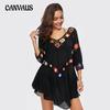 Woman Beach Coverups Bohemian Style Hollow Out Floral Bikini Loose Coverups Beachwear