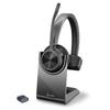 Poly Voyager 4310 Wireless Headset (8G103AA) with Bluetooth, USB-C Dongle, Charging Stand, Noise Cancelling, and Microphone, Lightweight [2-Year