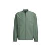 Logo Print Stand Collar Jacket Men Outerwear Oxidized-Green IA8138
