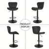 1pcs Adjustable Counter Barstools with Back - Swivel, Easy To Assemble - Perfect for Home, Restaurant, or Cafe