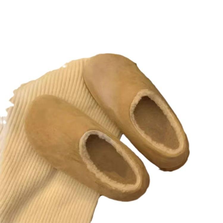 Baotou Shoes Women's Half Slippers Fashionable Outer Wear Autumn and Winter New Versatile Soft-soled Potato Shoes