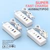 USB Charger Station Multi Ports Extender USB Type C Fast Charging Extension For iPhone Samsung Xiaomi Wall Adapter Power Socket
