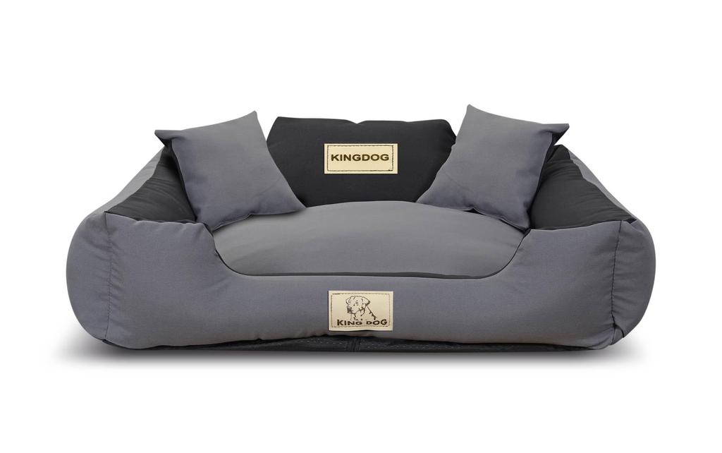 Dog Bed KINGDOG Durable Removable Cover M-XL, Anti-slip, 3 Colors! + 2 Free Pillows!