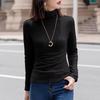 Women's Slim Round Neck Half Turtleneck Long Sleeve Top - Early Autumn 2023 Fashion