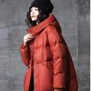 Women's Winter Duck Down Jacket Hooded Autumn Thick Warm Puffer Coat Windbreasker A-lined Female Fashion Parkas