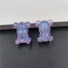 Home Party Supplies Acrylic Shimmer DIY Jewelry Accessories Creative Handmade 10pcs Beads Bear Necklace Making Materials Luminous Bracelet