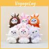 Plush Cartoon Rabbit Toys Keychain Stuffed Dolls Bag Decorations Kids Gifts