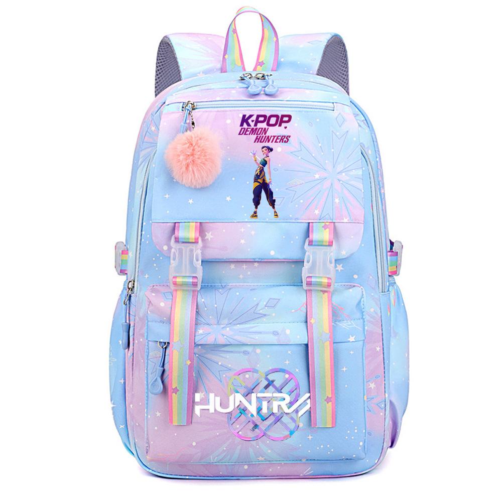 Cute Anime K-Pop Demon Hunters Printed Large Capacity Waterproof Backpack Teenger Student Girl Boy Schoolbag Bookbag Women Travel Bag Rucksak
