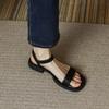 Ladies Summer New Fashion Sandals Women Low Heels Elegant Open Toe Shoes Wear Resistant and Anti Slip Flat Trendy Sandal Mujer
