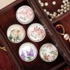 Elegant Women Solid Perfume Chinese Style Body Aroma Balm Long-lasting Rose Lavender Floral Fragrance Portable Solid Balm Body Deodorant Supplies