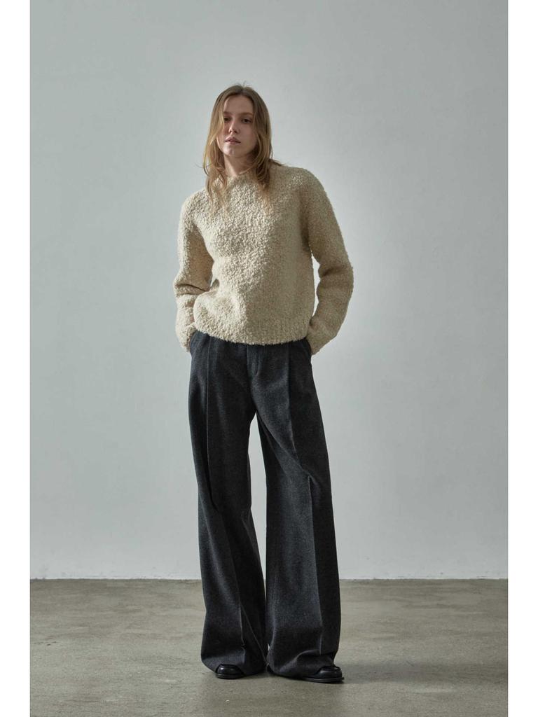 Now FACA*E PATTE*N Women’s High-Waisted Casual Wide-Leg Trousers - Autumn/Winter Collection