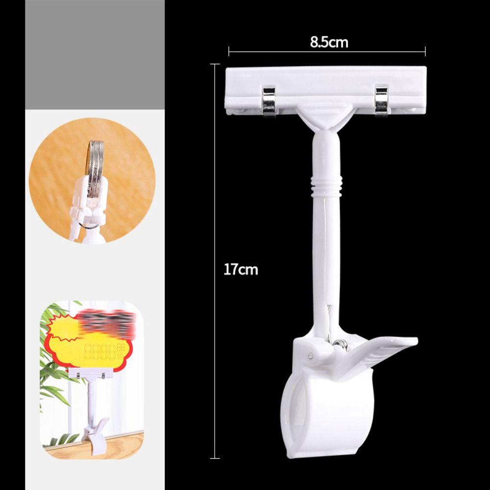 Adjustable Price Tag Clip Holder Colorful Advertising Display Support Supermarket
