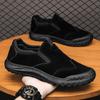 Men's Retro Waterproof Slip-On Work Shoes - Non-Slip, Wear-Resistant Low-Top for Autumn and Winter