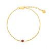 K18 Gold Bracelet for Natural July 18K Gift Wrapping Included Women, Ruby, Birthstone, Gold, Amulet, Christmas, Birthday, Anniversary,