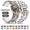 Printed Silicone Band For Samsung Galaxy Watch 6 Classic-5-pro-4 Sport Bracelet 20mm 22mm Strap for Amazfit GTS/GTR/4/3/2e Mini