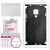 apgo Protective Skin Sticker for the Back+sides Compatible with Huawei Mate 20 X, Full Wrap Film, Foil, Vinyl - Pattern Black Leather