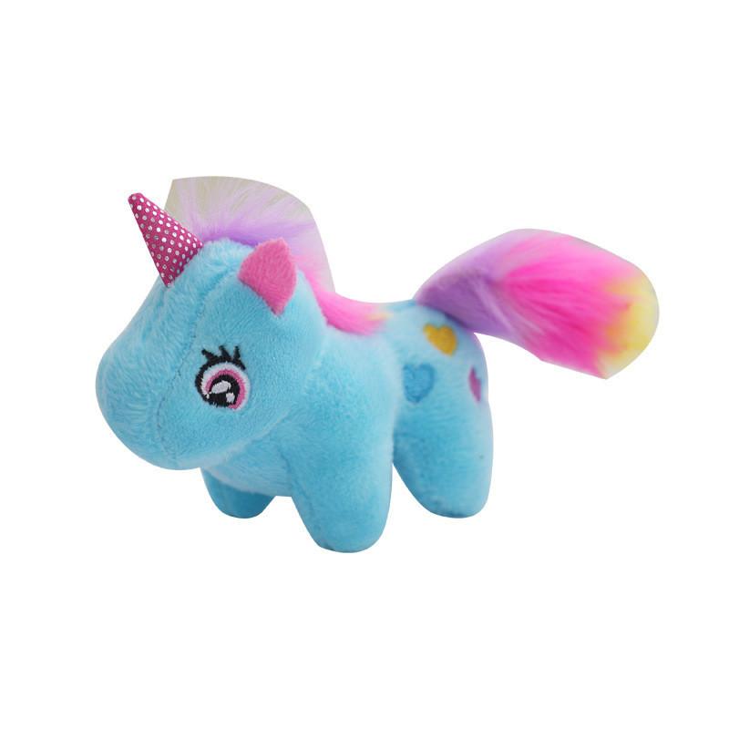 Unicorn Theme Cartoon Plush Toy Backpack Pendant Cute Keyring Decoration Gift
