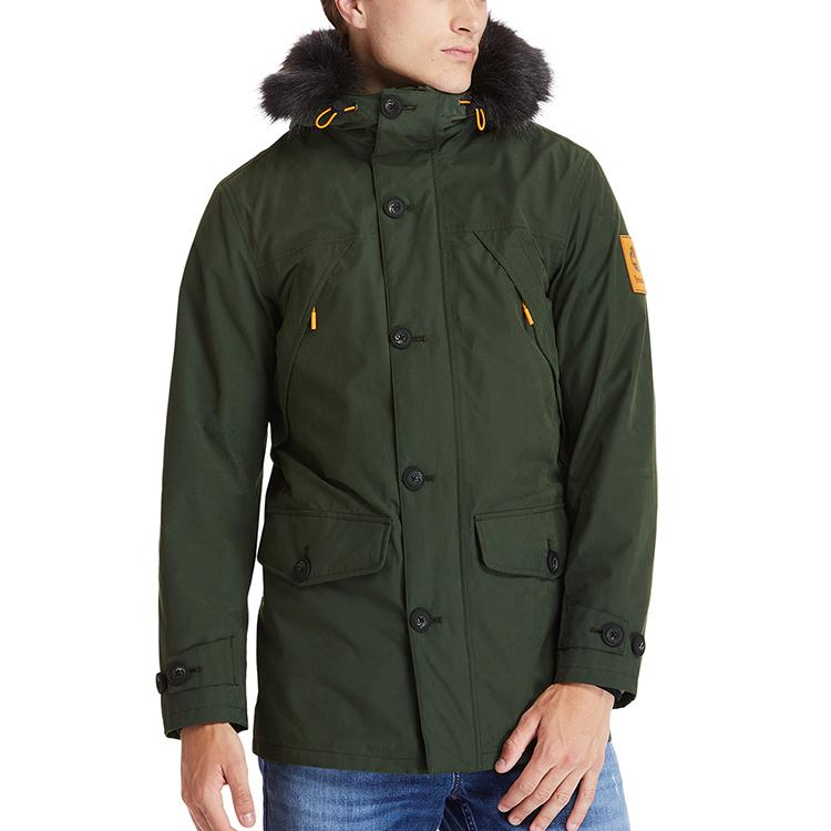 Timberland Outdoor 3-In-1 Warm Mid-Length Hooded Logo Jacket Men Jacket Green A2BBE-U31