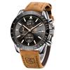 BY BENYAR Chronograph Analog 30M Water Leather Strap Quartz Gift for Available In and Black Men's Watch, Resistant, Simple, Stylish, Popular, Formal,