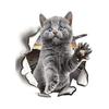 3D Imaginative Designed Kitten Wall Stickers Bathroom Toilet Cover Decoration