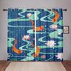 Chinese Gold Fish Blackout Window Curtains for Bedroom Living Room Bathroom Kicthen Door Hall Home Thick 2Pieces High Shading