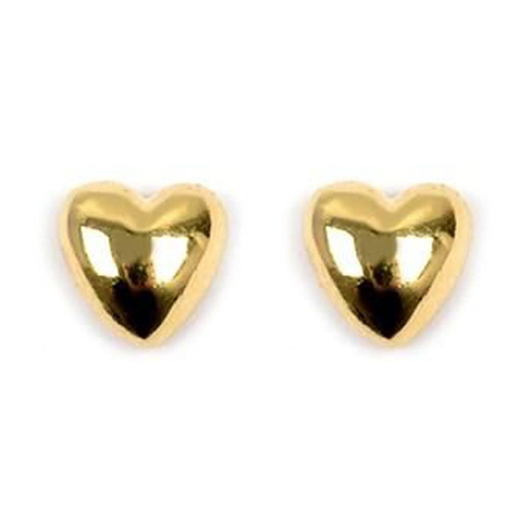 Les Trésors De Lily [L4308] - Gold Plated 'Love' Earrings - 6x6 Mm
