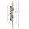Stainless Steel Aluminum Door Lock Universal Frame Mortise Lock Safety Exterior Door Lock  Home