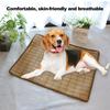 Pet Cooling Mat Scratch-Resistant Breathable Comfortable Rattan Weaving Seat Mat Foldable Resting Summer Cat Small Dog Sofa Mat Pet