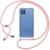 Case - BOOLING - for Samsung M32/A22 4G - Transparent - Flexible - Pink Lanyard