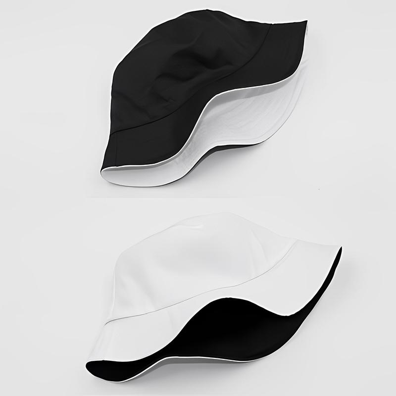 Reversible Fisherman Hat For Men And Women In Summer Korean Version For Students Versatile And Able Sun Protection Hat
