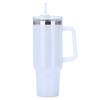 40oz Straw Insulated Tumbler with Handle Double-Layer Insulated Cup Stainless Steel Vacuum Thermal Insulated Mug for Women Men