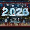 2026 Merry Christmas Window Cling Removable Waterproof PVC Winter Christmas Happy New Year