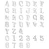 5cm Alphabet Letters, White (Letters and Numbers Set)