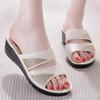 Women Slippers Casual Wedges Shoes Indoor and Outdoor Slippers Ladies Comfortable Thick-soled Slippers Elegant Beach Sandals
