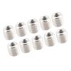 10 Pieces M8 To M6 Thread Adapters Sleeve Reducing Nut Threaded Tube Coupler for Electronic